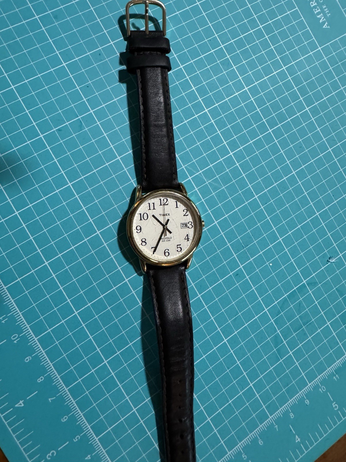 Timex Indiglo WR 30M Date & Time Watch Good Tone Working CR2016 Cell 33 R