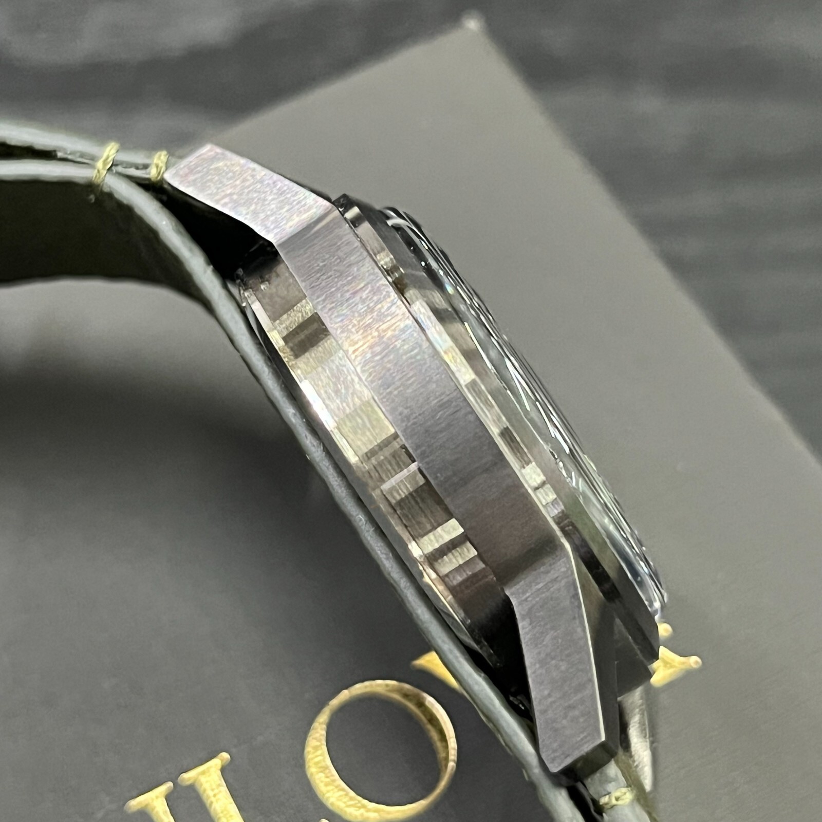 Bulova Hack 38MM Black Dial Green Leather Strap Automatic Men’s Watch 98A255