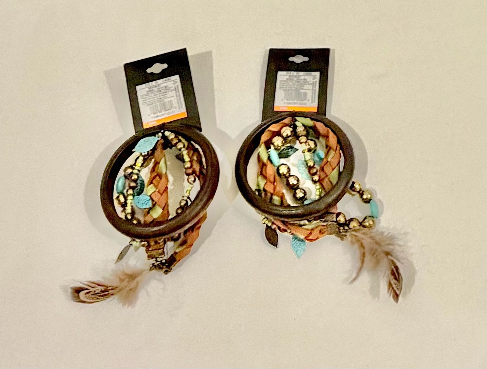Two Boho Multi-Piece Bracelet and Bangle Sets