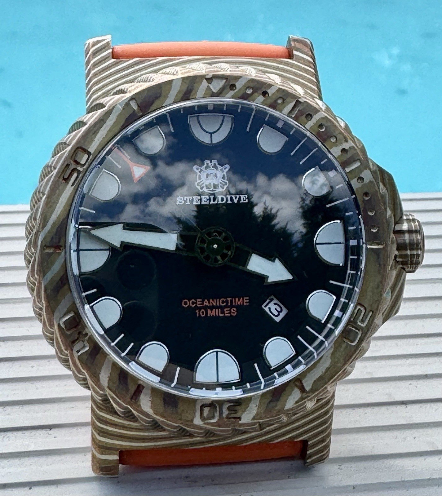 Steeldive SD1982Z Mokume Gane Automatic Dive Watch