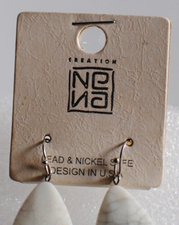 Creations Dangel Lightweight Stone Diamond Shape Earrings Lead and Nickel Safe