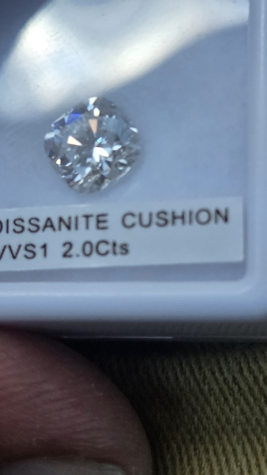 2 CT Brand New Round Cut Moissanite Loose Stone D VVS1
