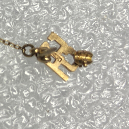 Vintage 1955 Stamped 1/10 10KT Gold & Blue Pin Lyre Orchestra Music Award vg