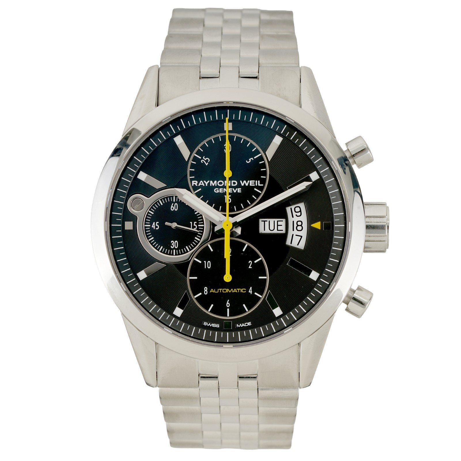 Raymond Weil Freelancer Chronograph Day Date 42mm 7730-STC-20101 Circa 2017