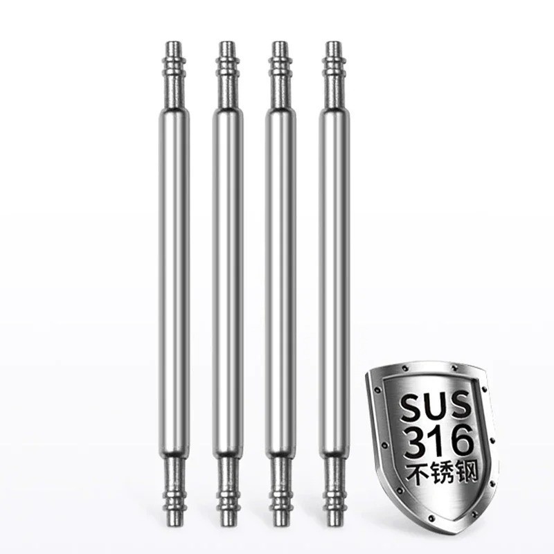 10 pcs Watch Spring Bar Pins Watchband Stainless Steel -Diameter 1.5mm or 1.8mm