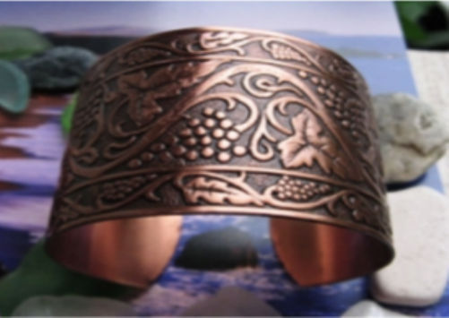 Women’s 7 Inch Copper Cuff Bracelet CB3857C21- 1 1/2 inches wide