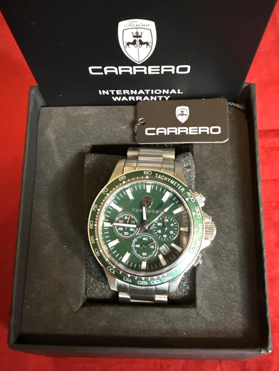 Carrero Subaquatic Green Dial, Bezel Chrono ref. CS866GNRD