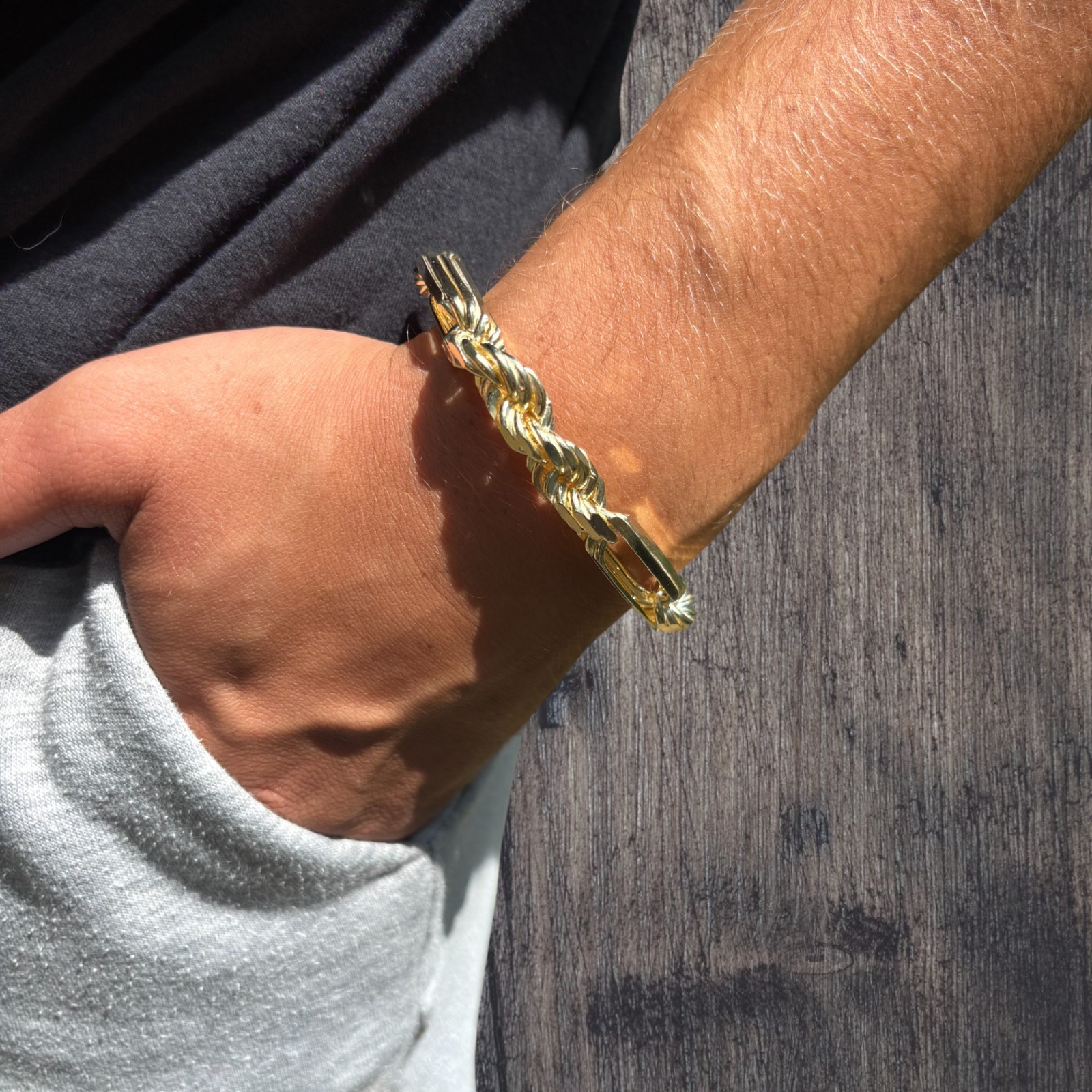10mm Figarope Milano Bracelet – Solid 925 Sterling Silver Or 14k Gold Vermeil