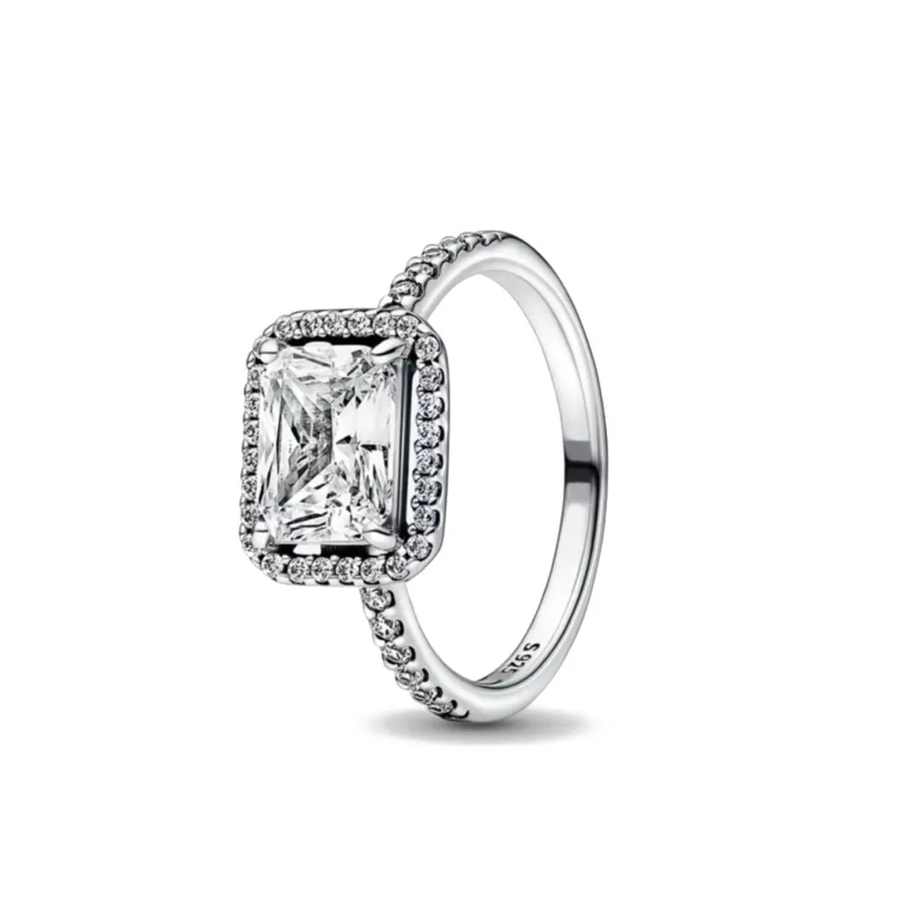 Heart Wedding Ring 925 Sterling Silver Simulated Zirconia Pink Women Jewelry