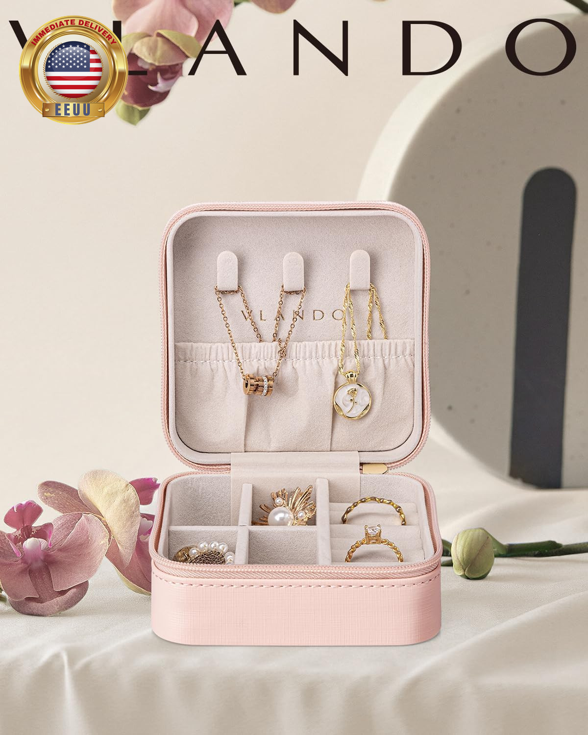 Travel Jewelry Case – Teacher Appreciation Gifts for Women – Small Jewelry Trave