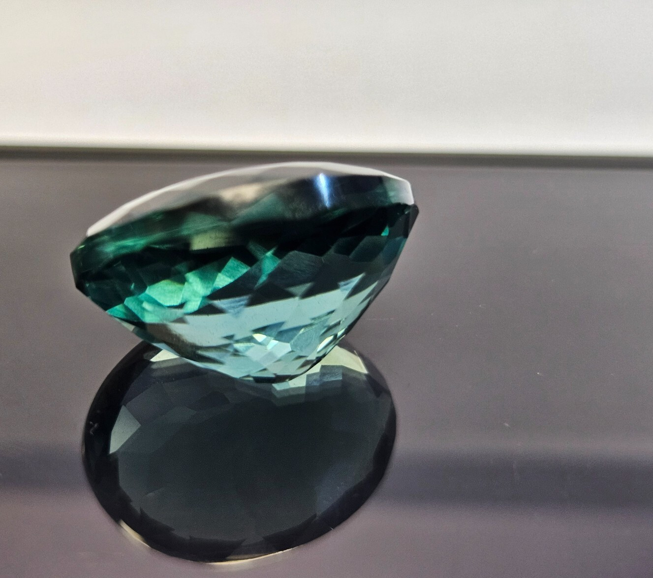 Oval Cut 20-21 Ct Teal Blue Tourmaline Natural Loose Gemstone For Pendant Making