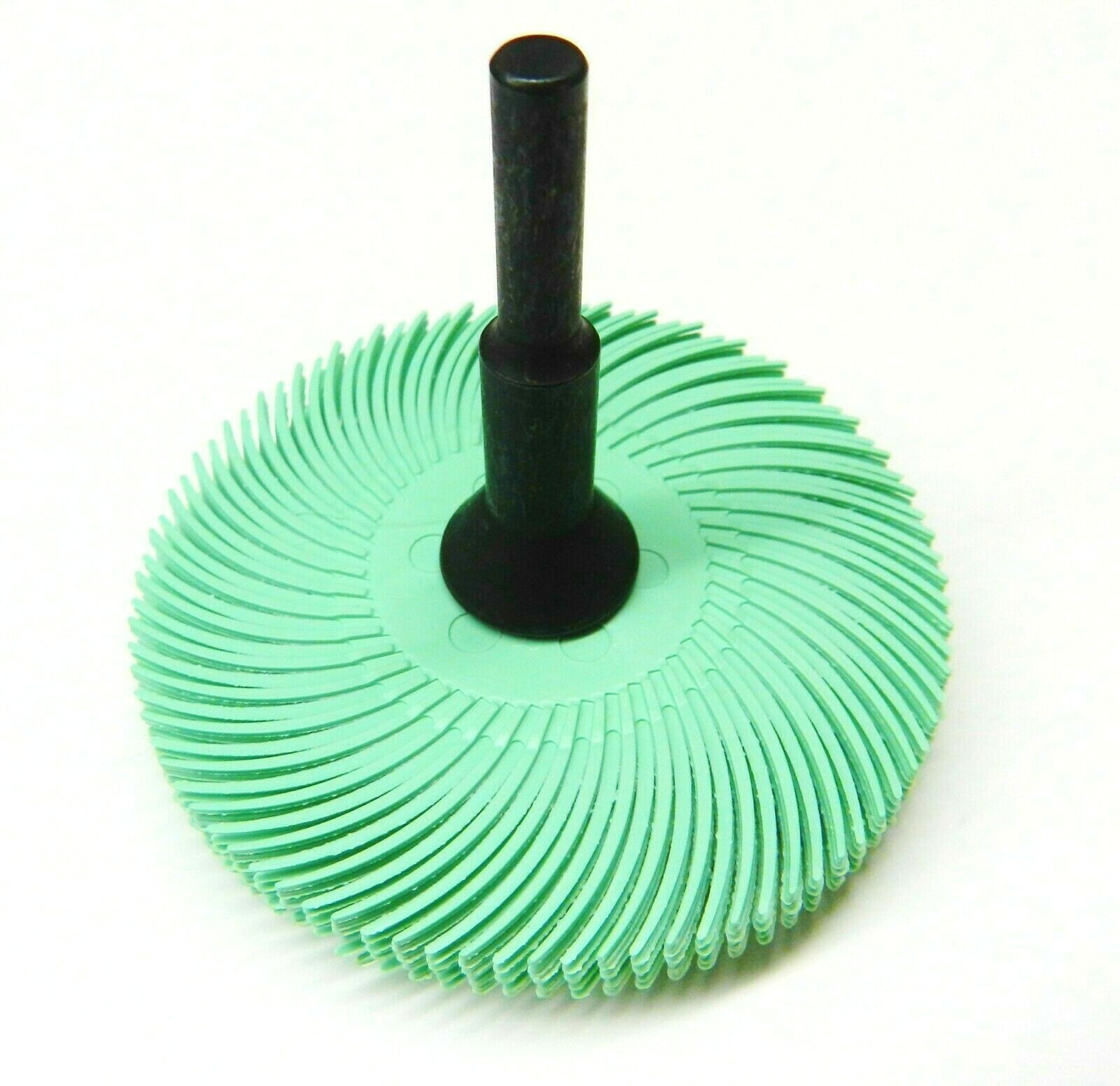 3m Radial Bristle Disc 3″ 1Mic Grit Light Green & 1/4″ Mandrel 6 Brushes & Arbor