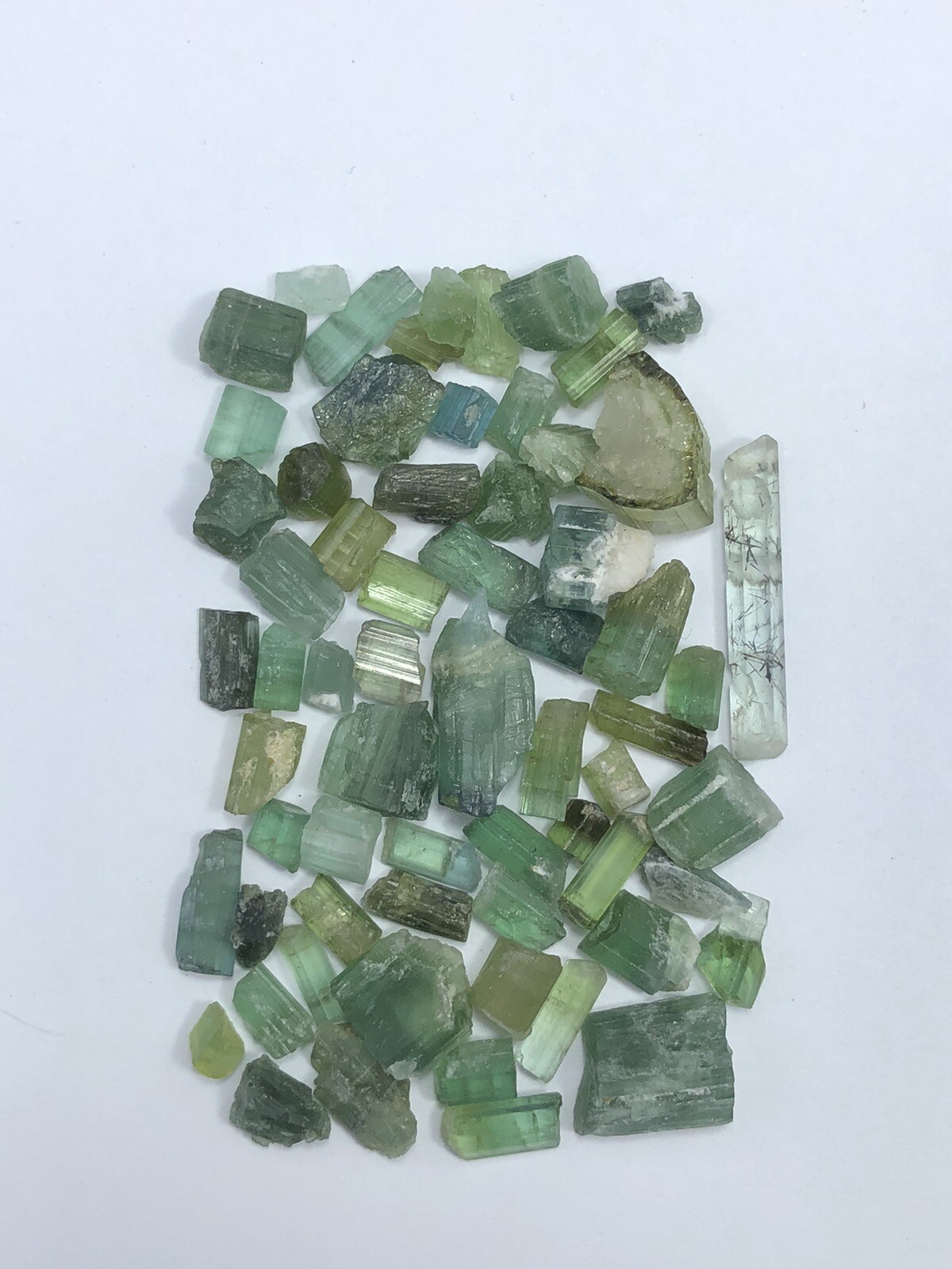 38 Carat Faceted Quality Natural Tourmaline Rough Lot from AFG Loose Gemstone