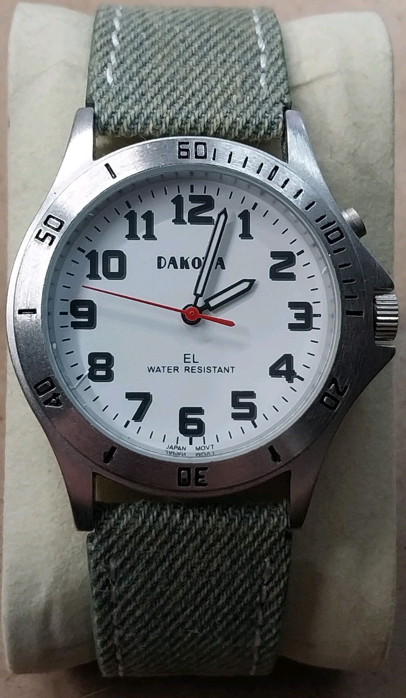 Dakota Quartz Watch by Dakota Watch Company White Dial New Band New Battery