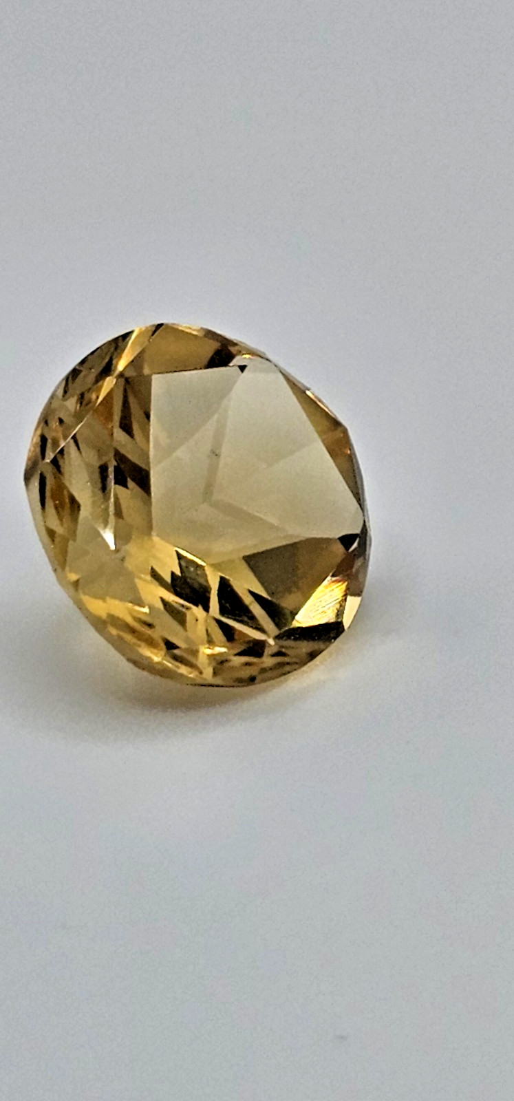 Gorgeous .70 Carat Natural Citrine Round Star Faceted 10.2×6.9mm | Gemstone Box