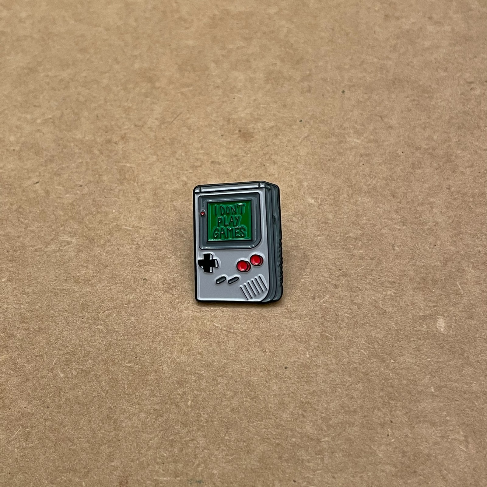 Pin – “I don’t play video games” – Inspired by Game Boy – Retro Style