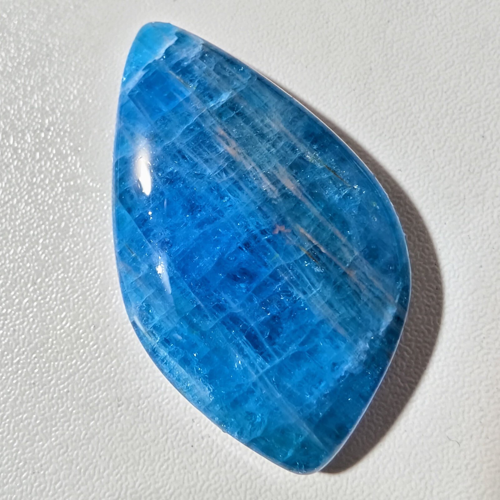 57.60 Cts Natural Blue Apatite Cabochon Gemstone 40.7×24.1×6.9 MM