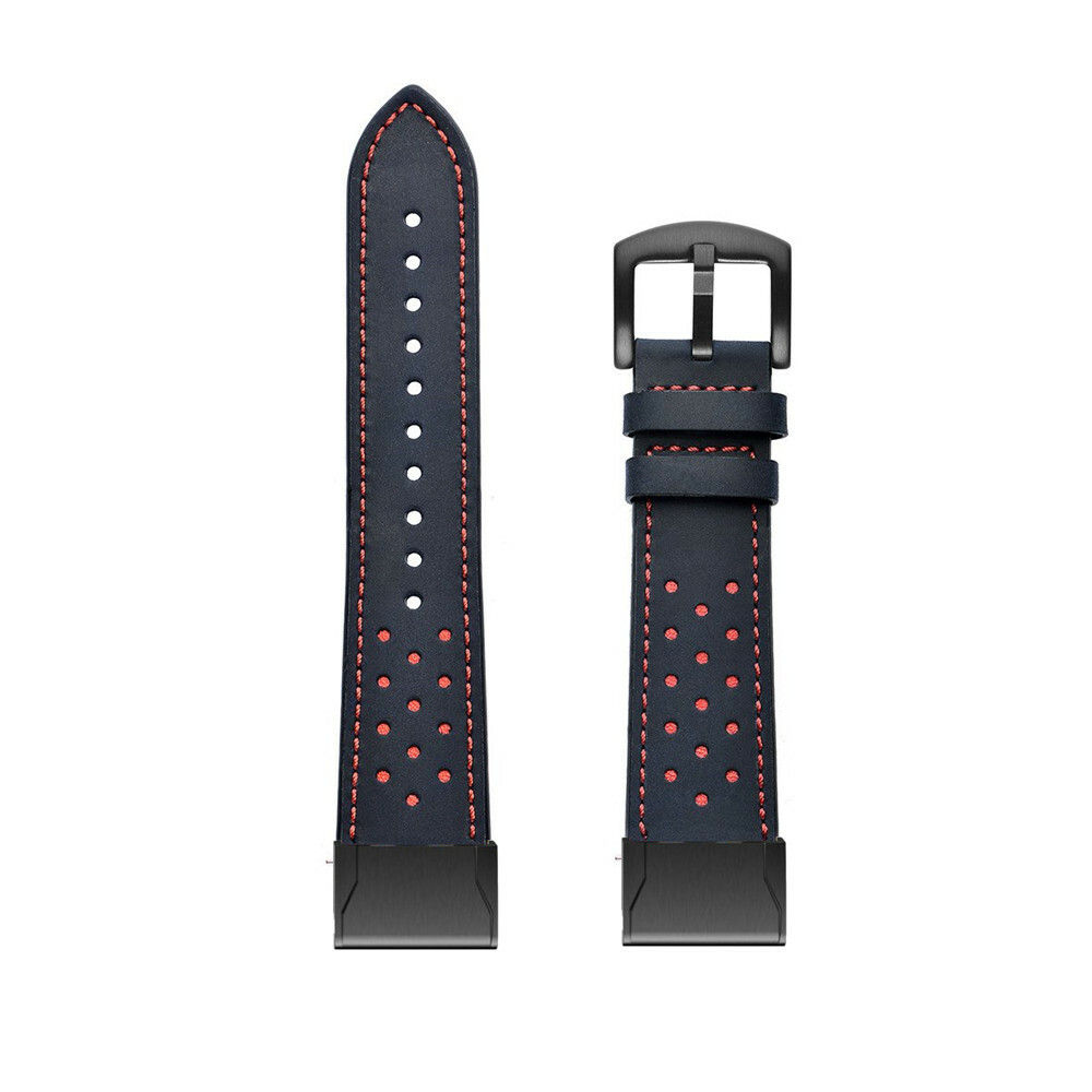 Quick Fit Genuine Leather Strap Watch Band For Garmin Fenix 7X 7 6X 6 5X 5