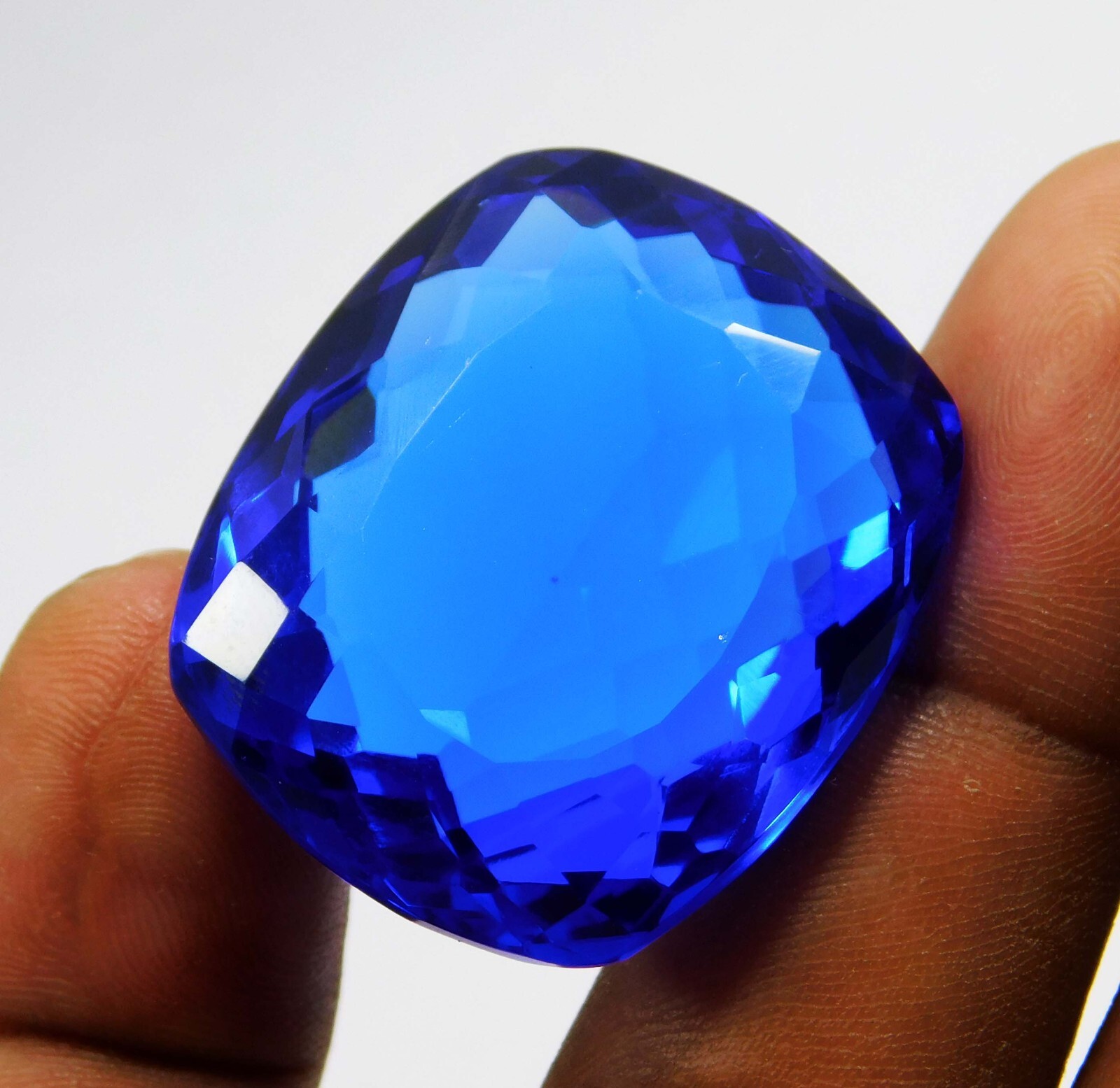 Natural 82.40 Ct Blue Tanzania Of Tanzanite Certified Cushion Cut Loose Gems