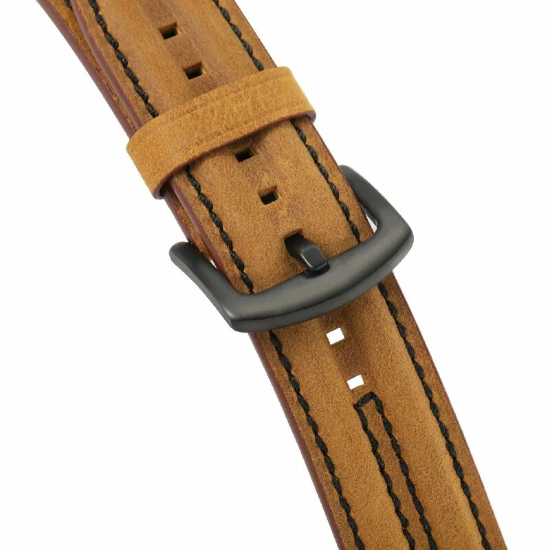 Cow Leather Watch Strap 20mm 22 24mm Stitching Watch Band Vintage Wristband Belt