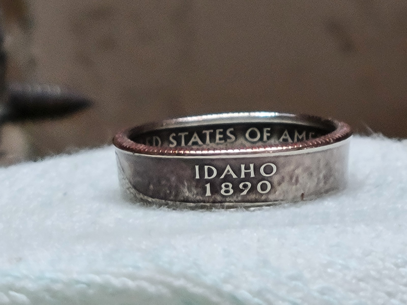 IDAHO – Size 11 State Quarter Coin Ring