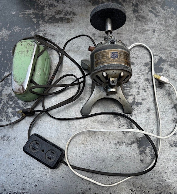 Vintage Hamilton Beach Jeweler Watchmaker Jeweler Lathe Motor Tool With Pedal