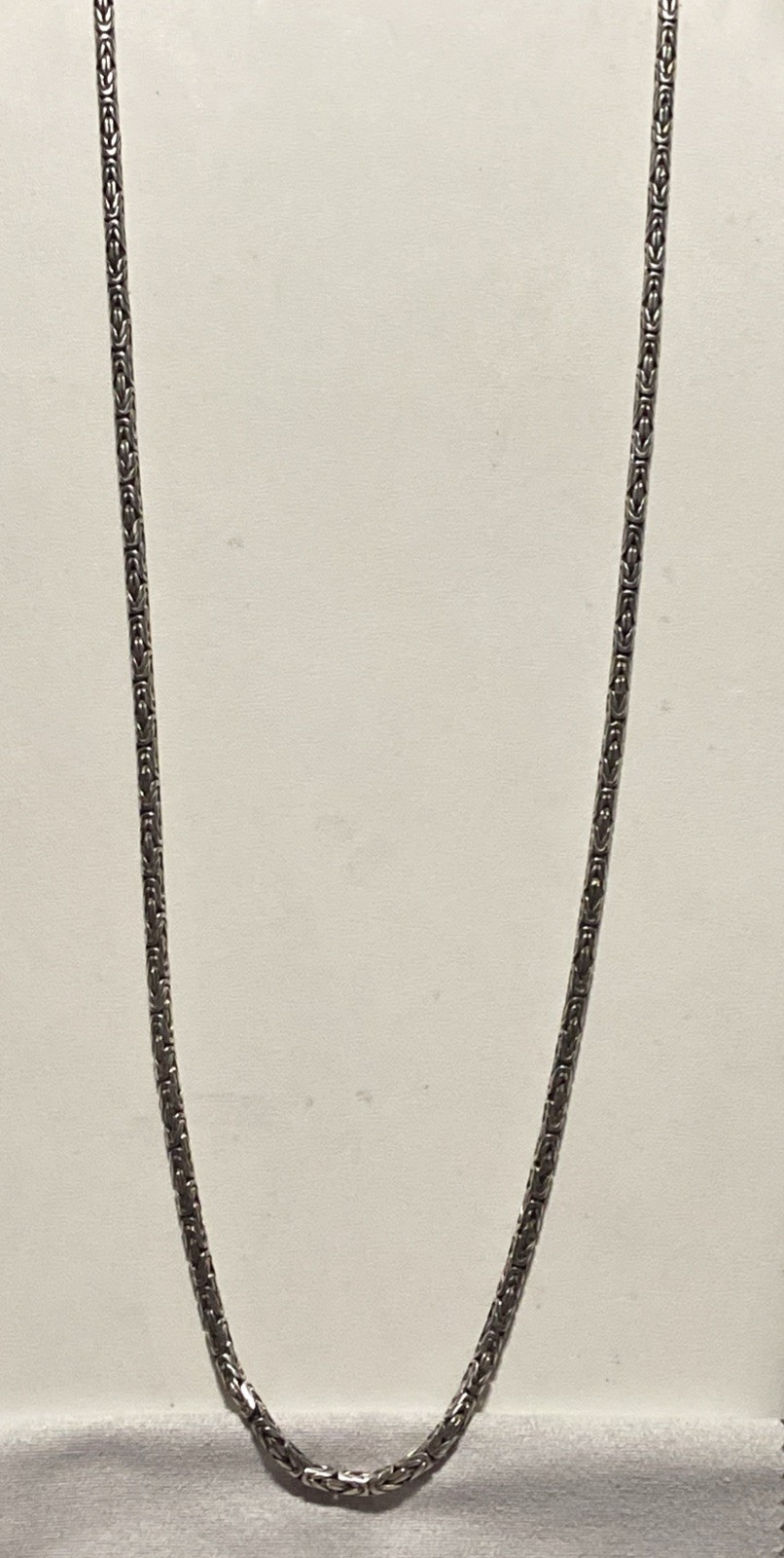 Sterling Silver 925 Byzantine 24″ Chain Necklace 35+ Grams Stunning
