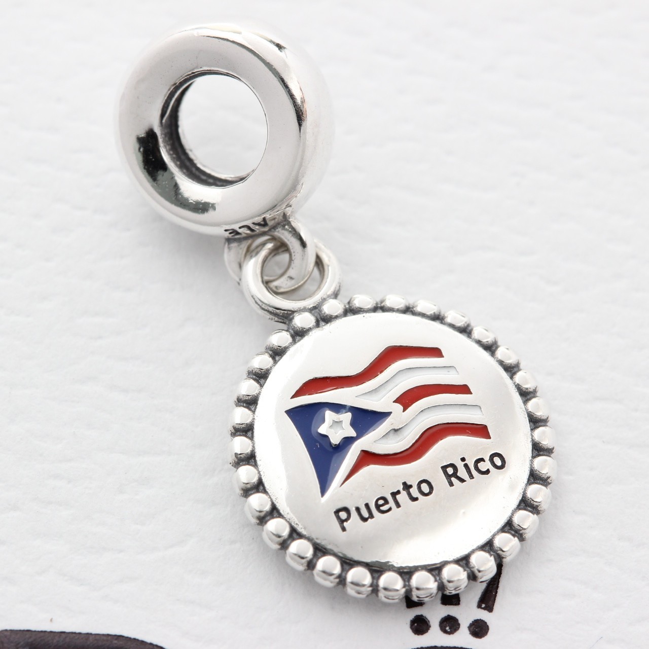 Authentic Pandora Puerto Rico Flag Country Exclusive