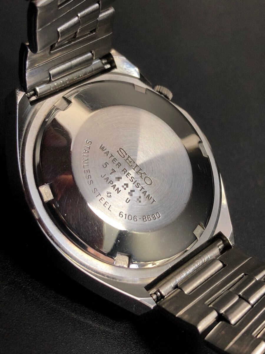 [B1P] SEIKO 5 Actus Faceted Cut Glass 1975 Vintage Automatic Watch [y7x]
