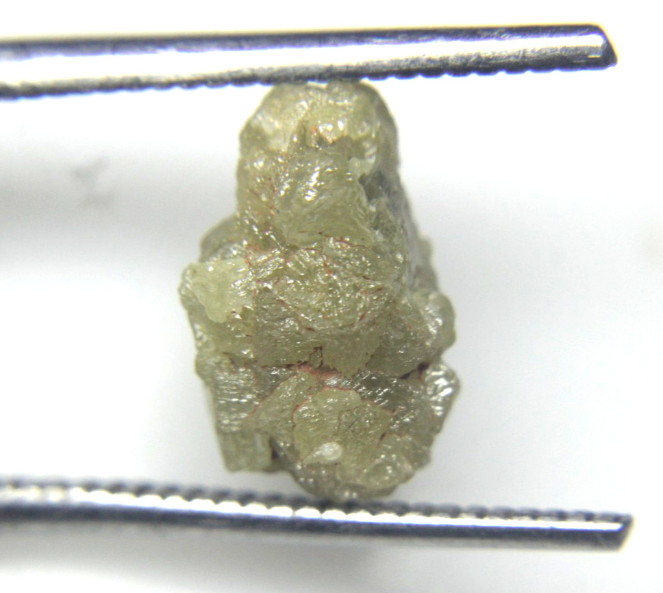 5.08 CTS RAW UNCUT NATURAL GREY COLOR ROUGH DIAMOND PIECE 12.60×7.83×6.99 MM