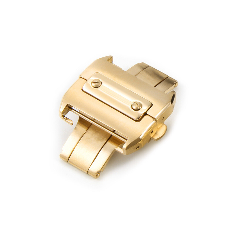 Stainless Steel Butterfly Buckle Watch Accessories 18mm 21mm for Cartier Santos