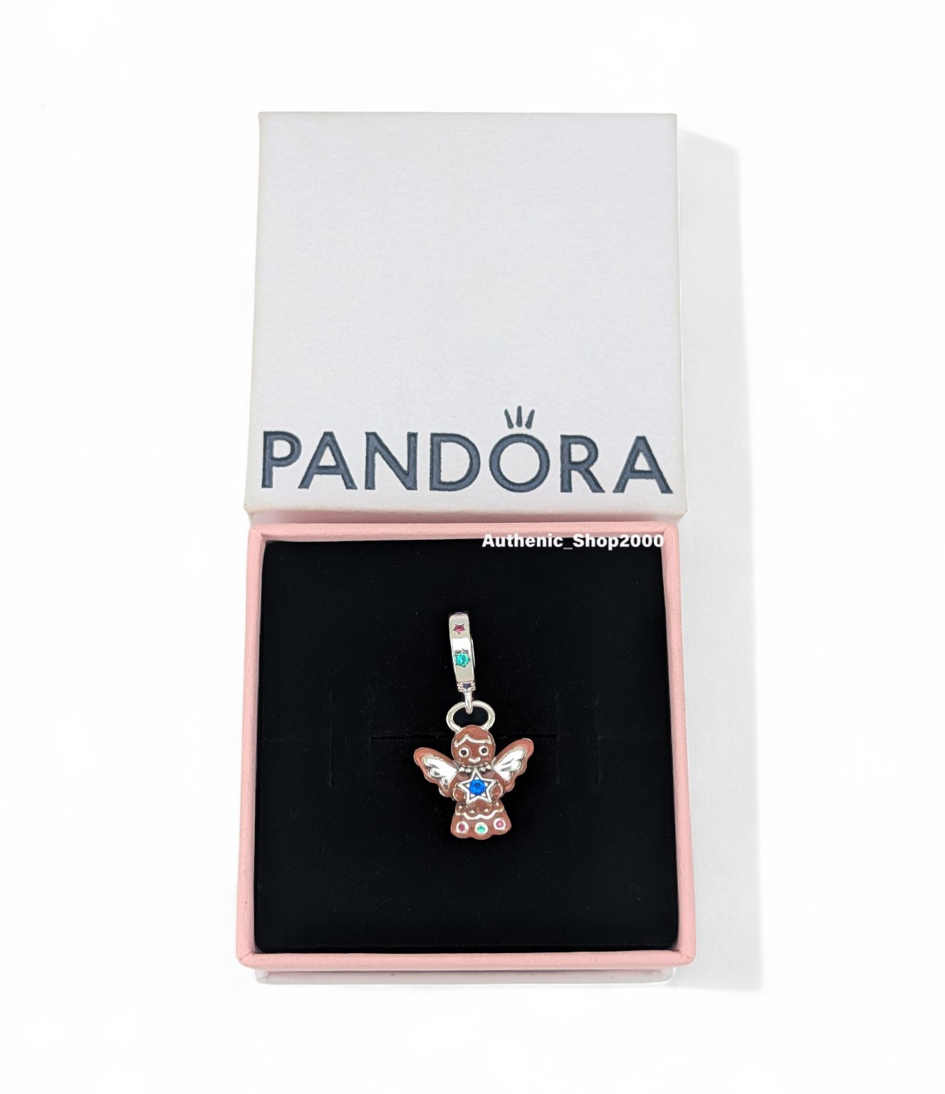New 100% Authentic PANDORA 925 My Sweetheart Gingerbread Angel Charm 794247C01