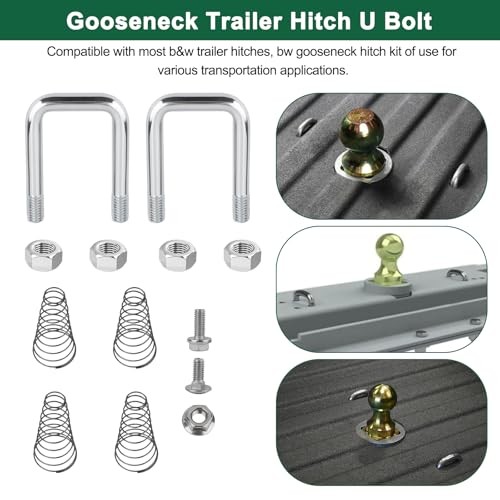 1900-2-1600 Safety Chain Trailer U-Bolt Kit Replacement B&W Gooseneck Trailer