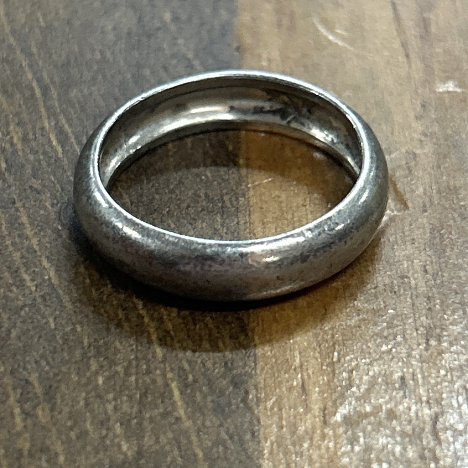 Sterling Silver Plain Band Ring Sz 8 3.94 Grams