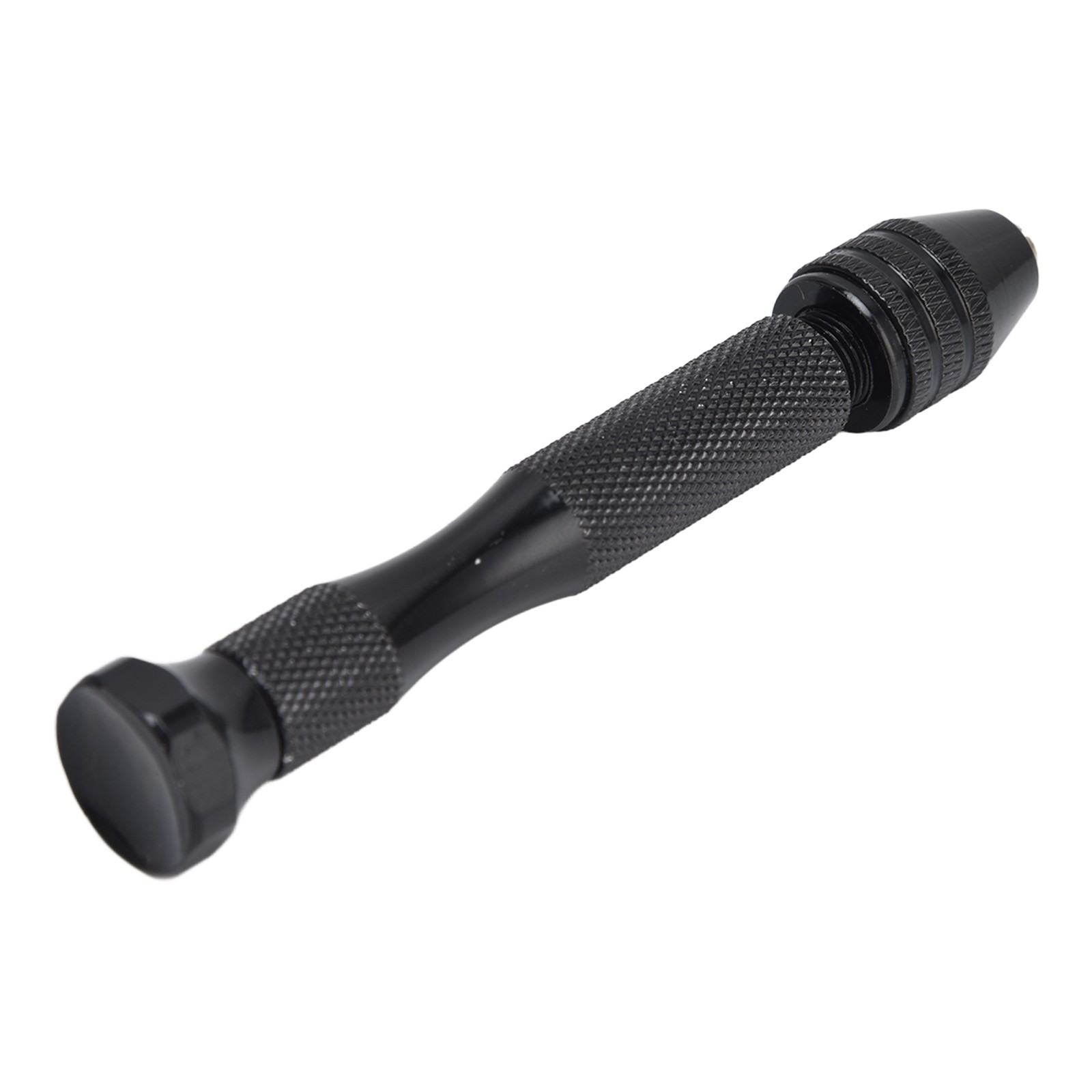 Pin Vise Hand Drill Mini Twist Drill 0.3-3.4mm Clamping (Black)