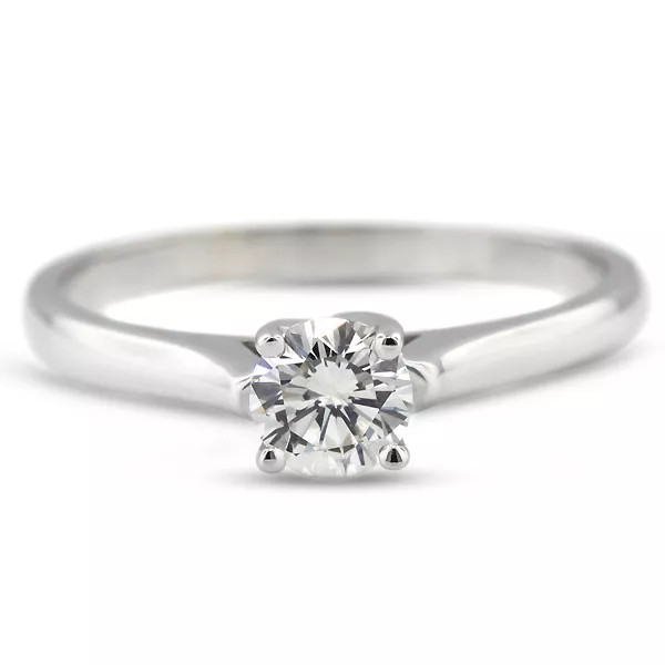 Classic Solitaire Engagement Ring 14K Gold 1.28 CT Round Lab-Grown Diamond E SI2