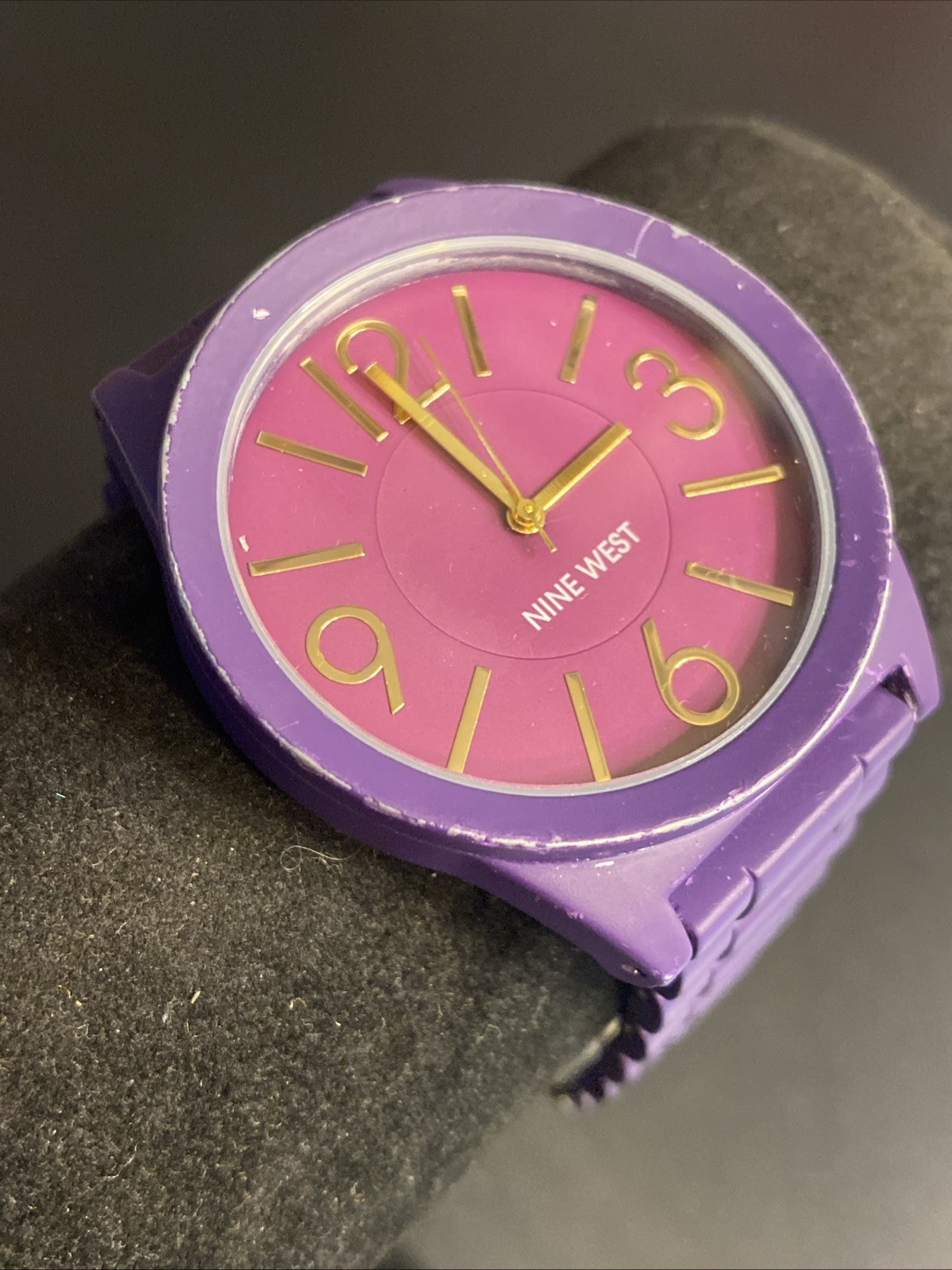 Nine West Women’s Purple Bracelet Watch Quartz NW/1678YF New Battery