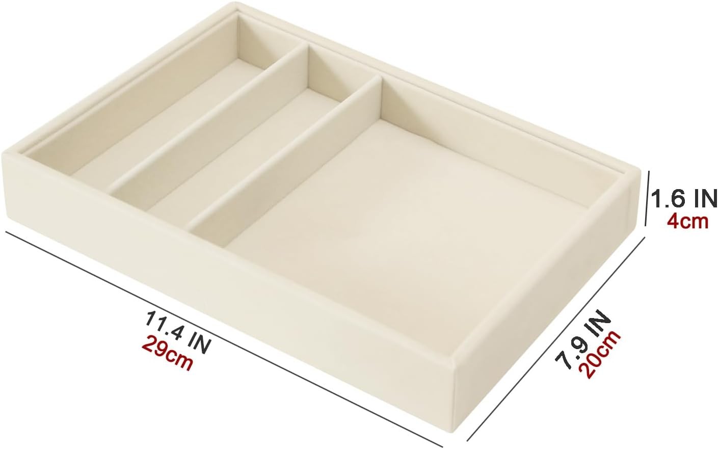 Bedside Organizer – Multi-use Nightstand & Desk-top Catchall Tray for Jewelry