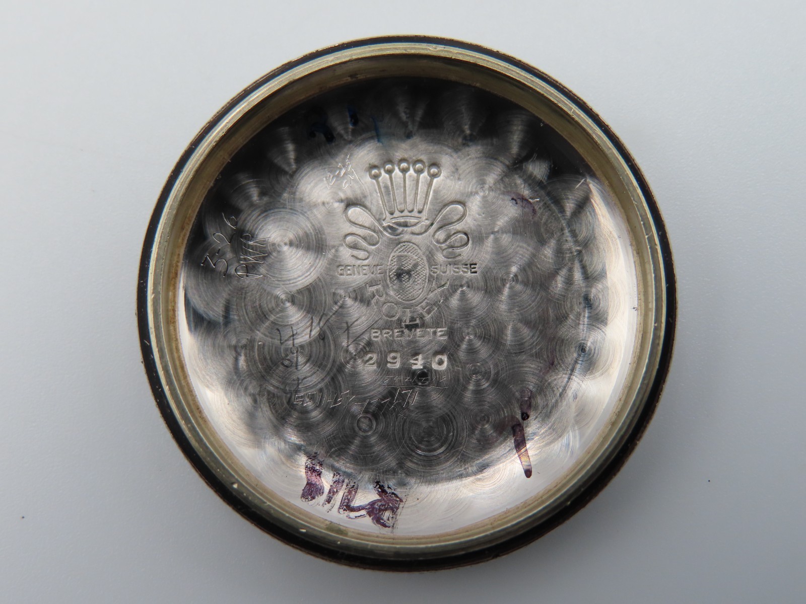 1946 Rolex Oyster Perpetual Manual Wind Chronometer 2940 Bubble Back Wristwatch