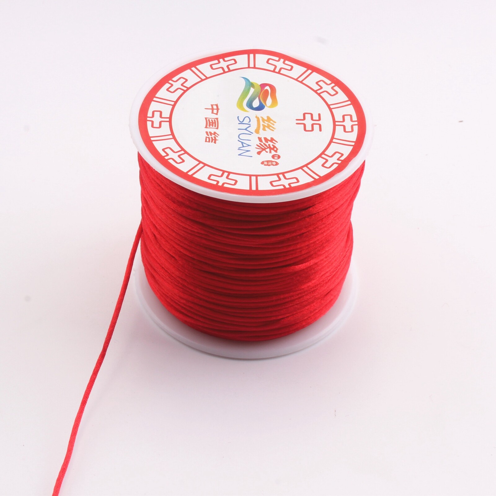 40 Meters Nylon Chinese Satin Silk Knot Cord 2mm RATTAIL Thread Necklace Spool