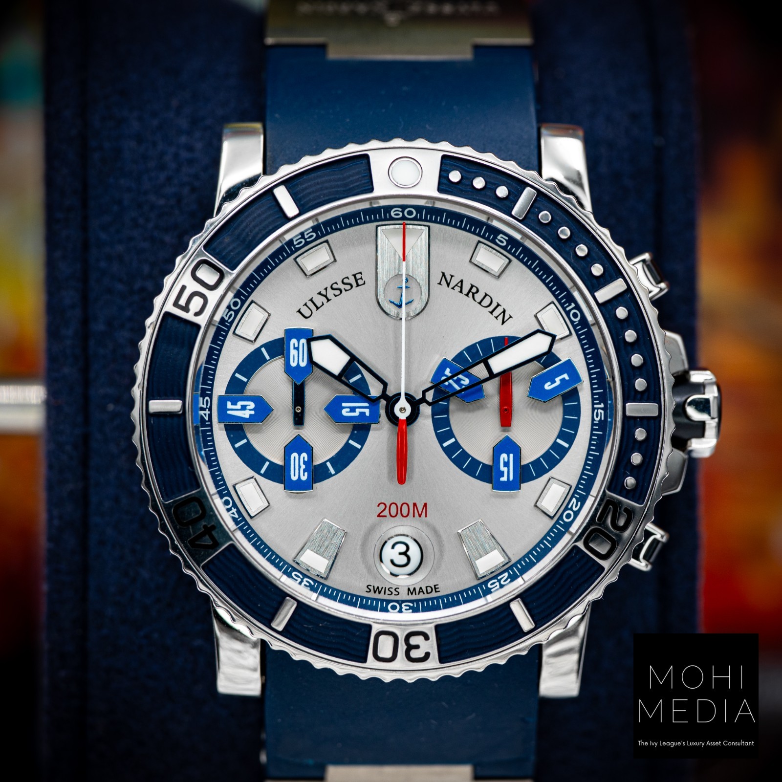 Ulysse Nardin Maxi Marine Diver Chronograph blue 43 8003-102-3/91