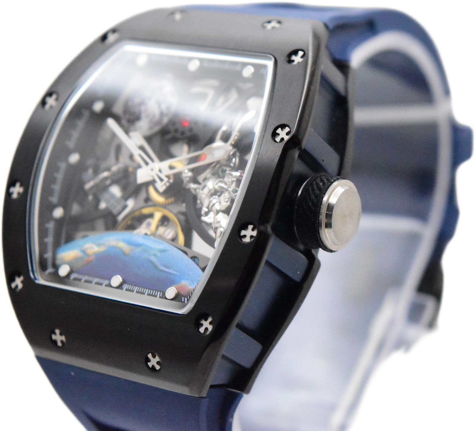 Invicta S1 Rally Interstellar Automatic Men’s Skeleton Dial Watch Blue 49009
