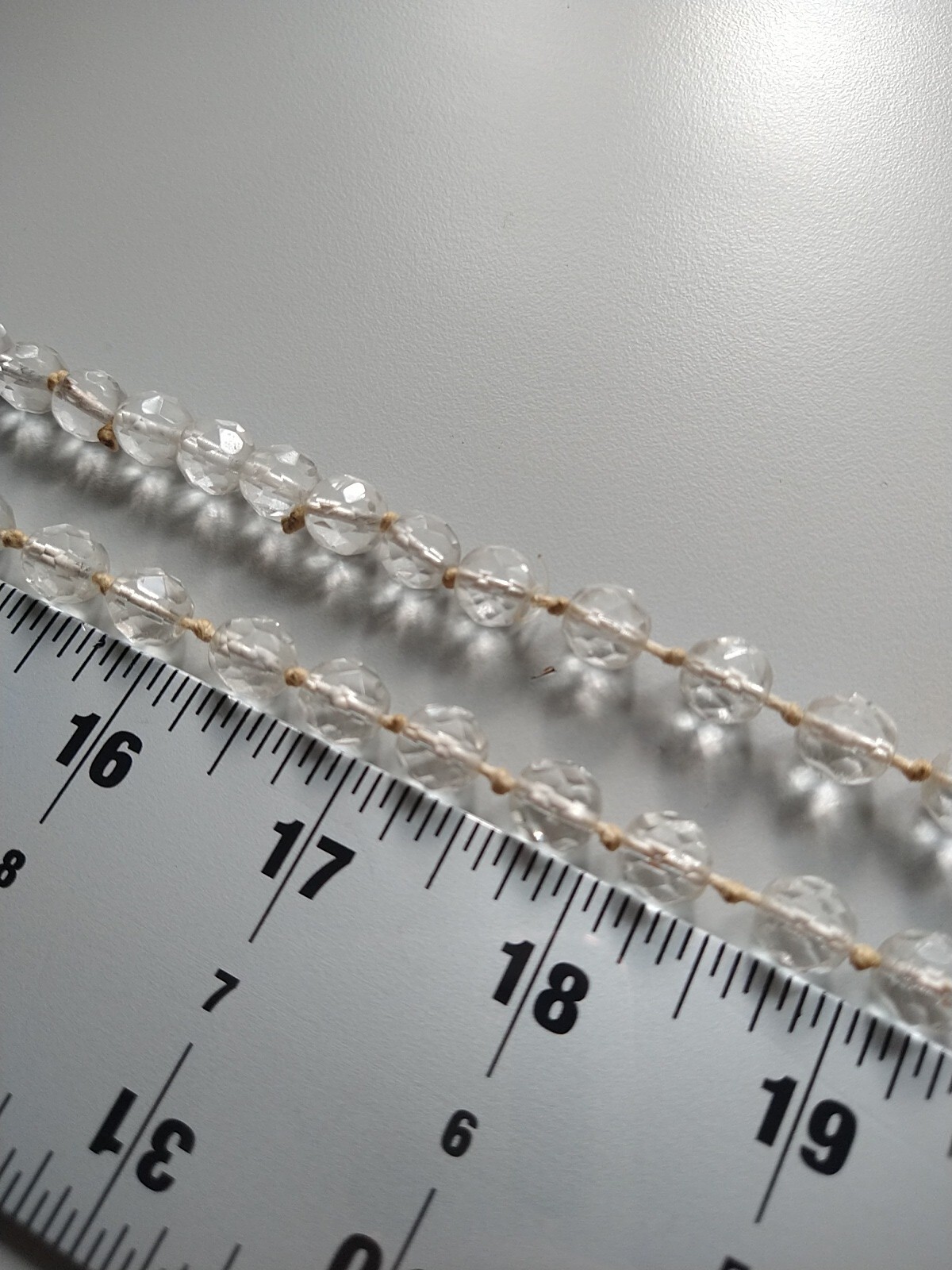 Vintage Continues 24 inch LONG Glass Beaded Necklace LARIAT Style SEE NOTE