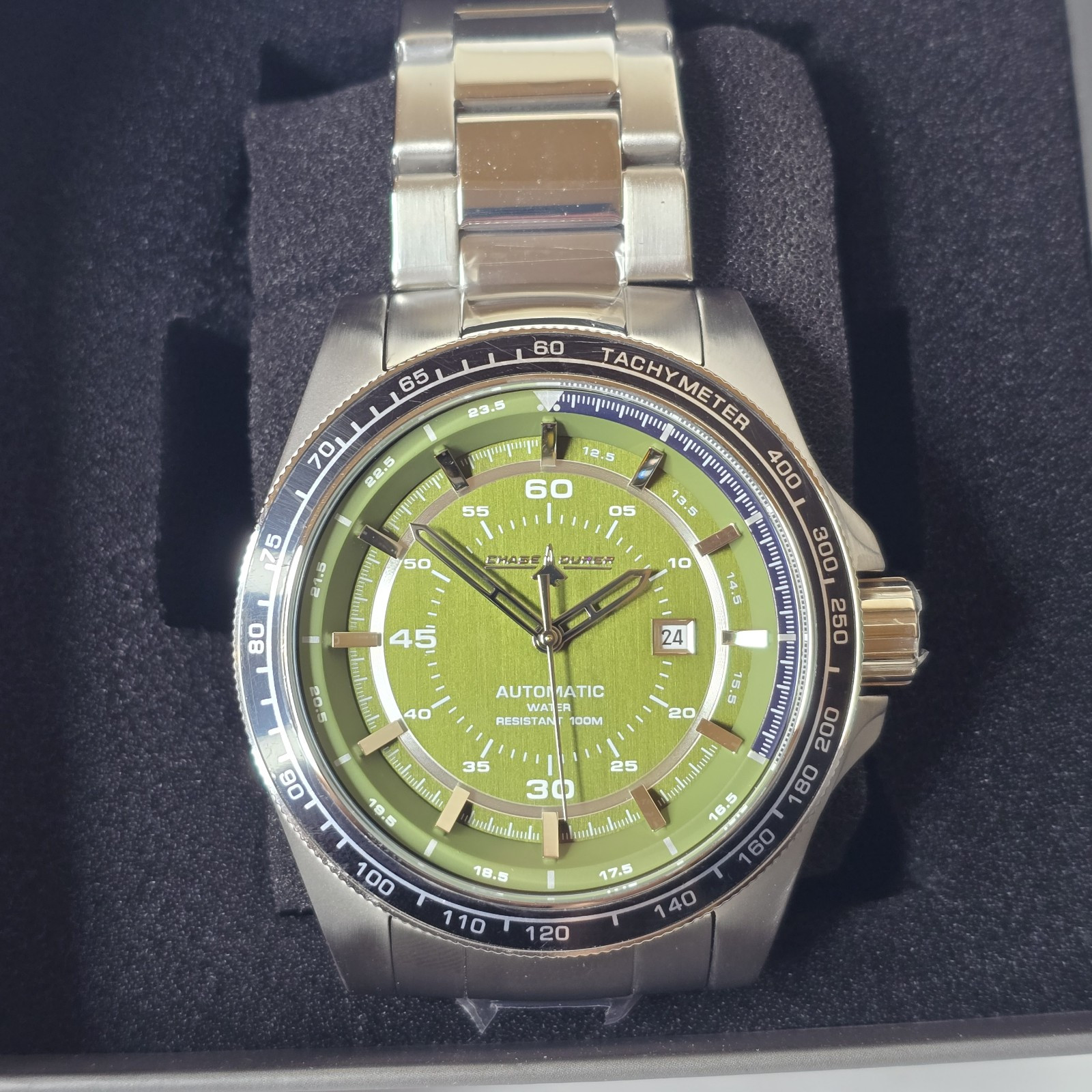 Chase-Durer Automatic Green Dial Men’s Watch 50mm CDW-0159