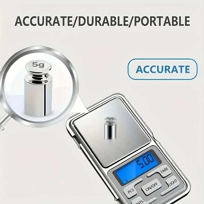 Accurate 0.01g – 500g Jewelry Diamond Scale Mini Digital LCD Easy to Carry