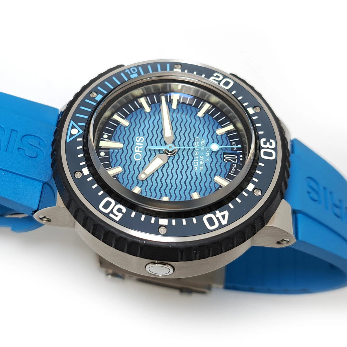 ORIS 7777 Blue Case Size 47mm Wrist Size 18cm～24cm Men’s Used Watch #71015
