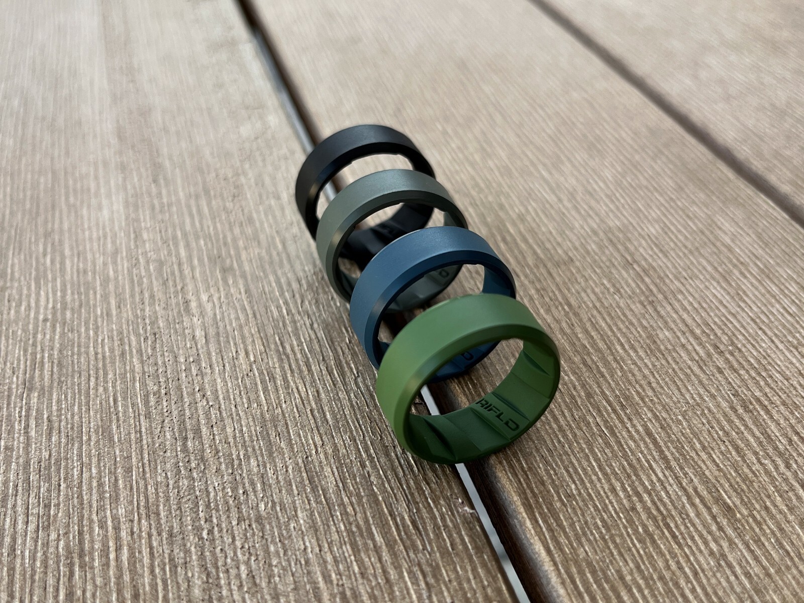 Tactical Silicone Ring | Gun Barrel Grooves + Free Travel Case