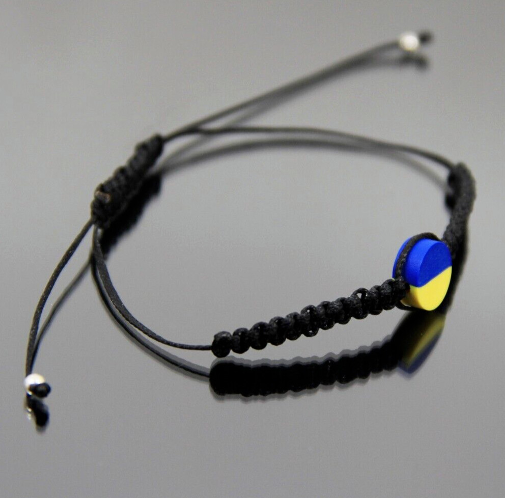 Ukrainian Flag Bracelet Blue and Yellow Jewelry Support Ukraine Unisex Bracelets
