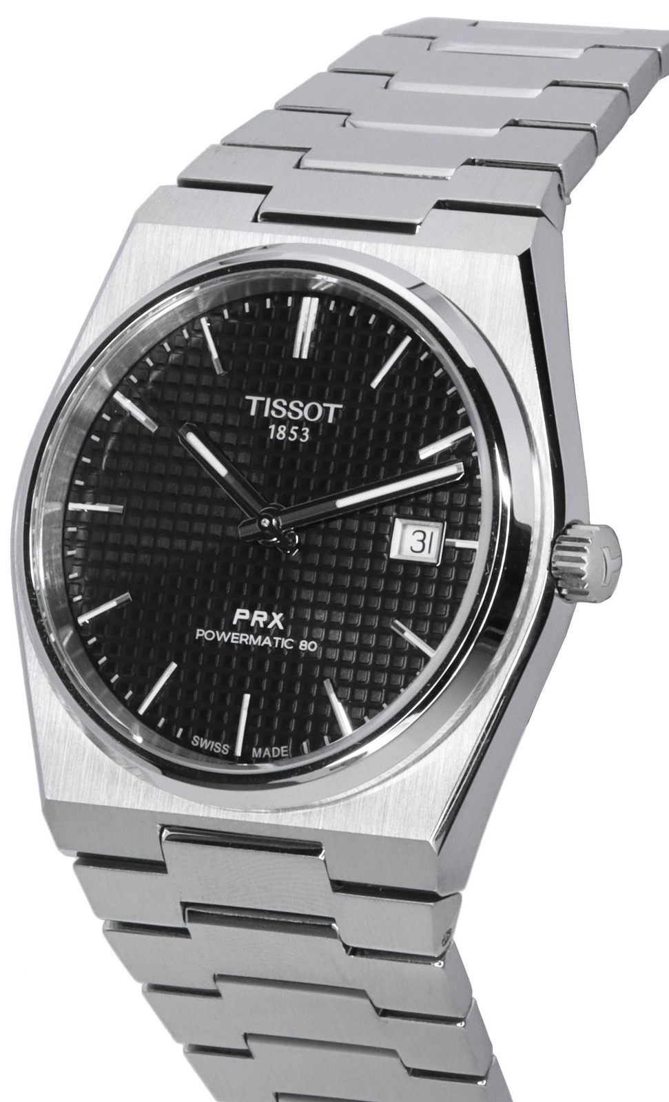 Tissot PRX Black Dial Automatic Powermatic 80 T137.407.11.051.00 Men’s Watch