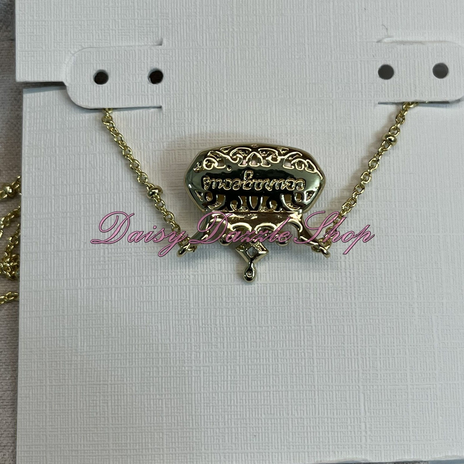 ✨Kendra Scott Disney Elisa Princess Short Gold Pendant in Ivory Mother-of-Pearl✨